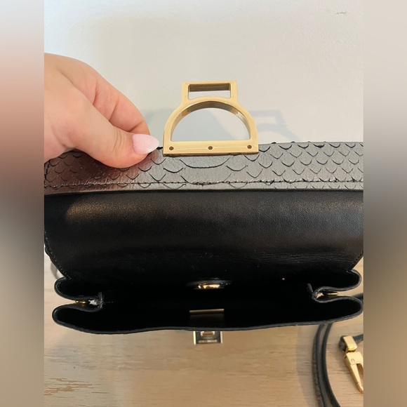 Coccinelle metallic python leather mini bag - Picture 6 of 8